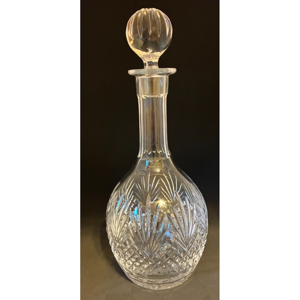 Wedgwood Majesty Crystal Decanter & Stopper Liquor Whiskey Etc England